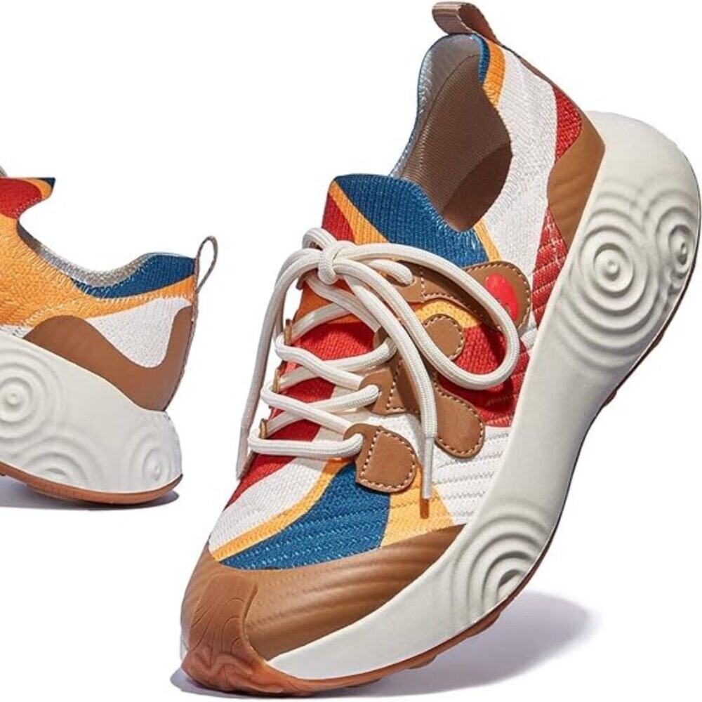 UIN Woman’s Platform Walking Shoes Casual Comfortable Art Painted Sneaker Size 6